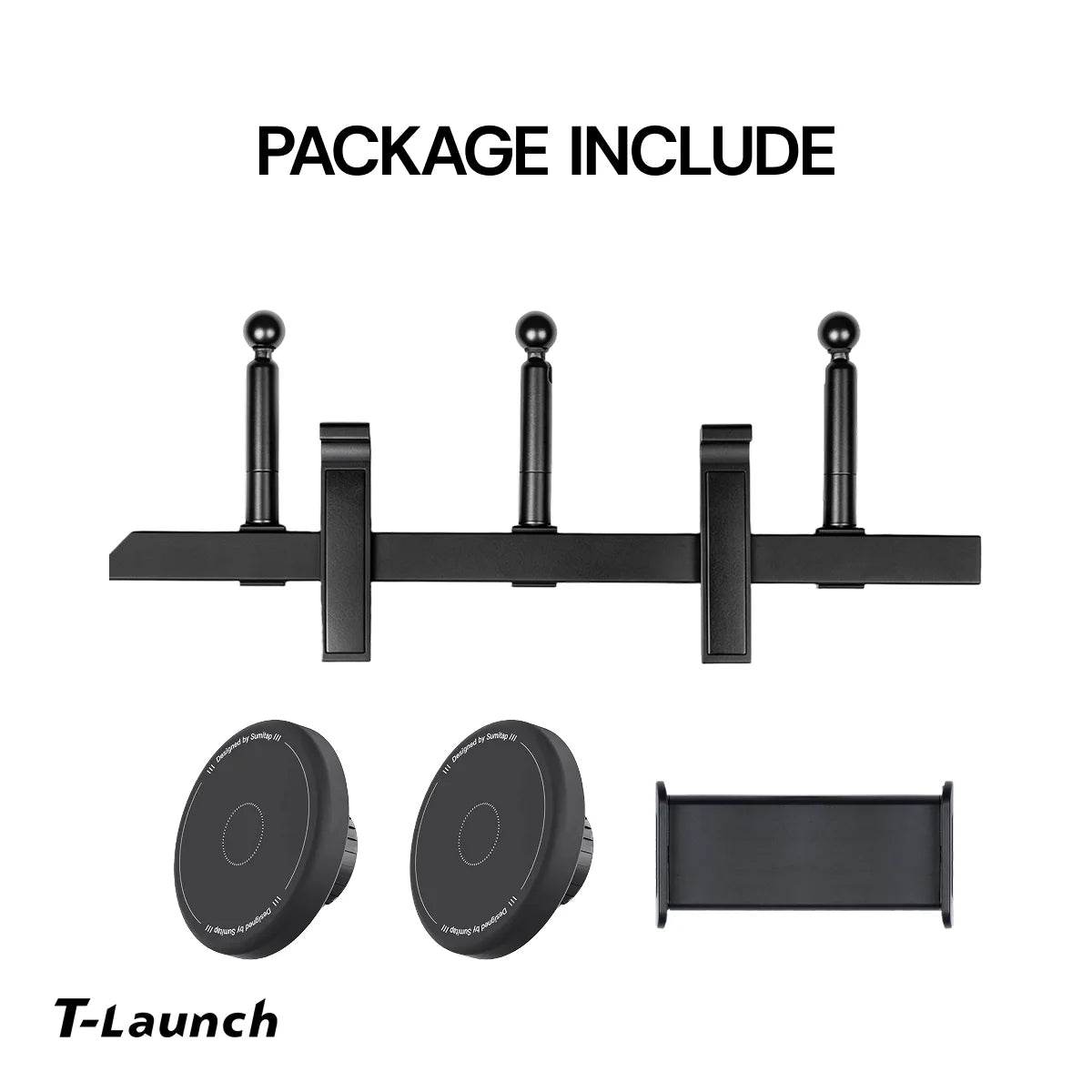 Modular Screen Back Multi‑Device Expansion Mount for Tesla Model 3/Y/S/X/Cybertruck