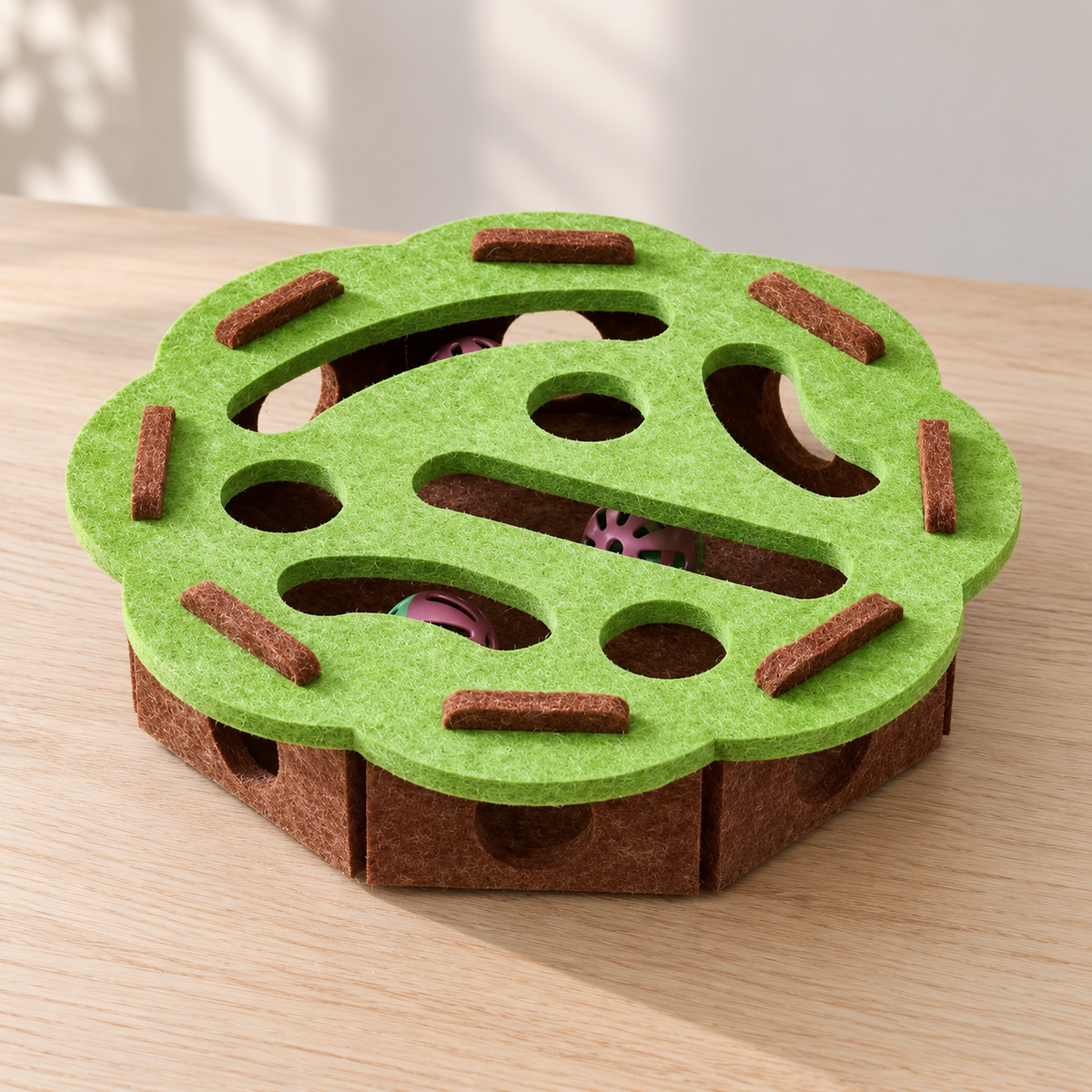 Pawpath Felt Cat Puzzle Maze