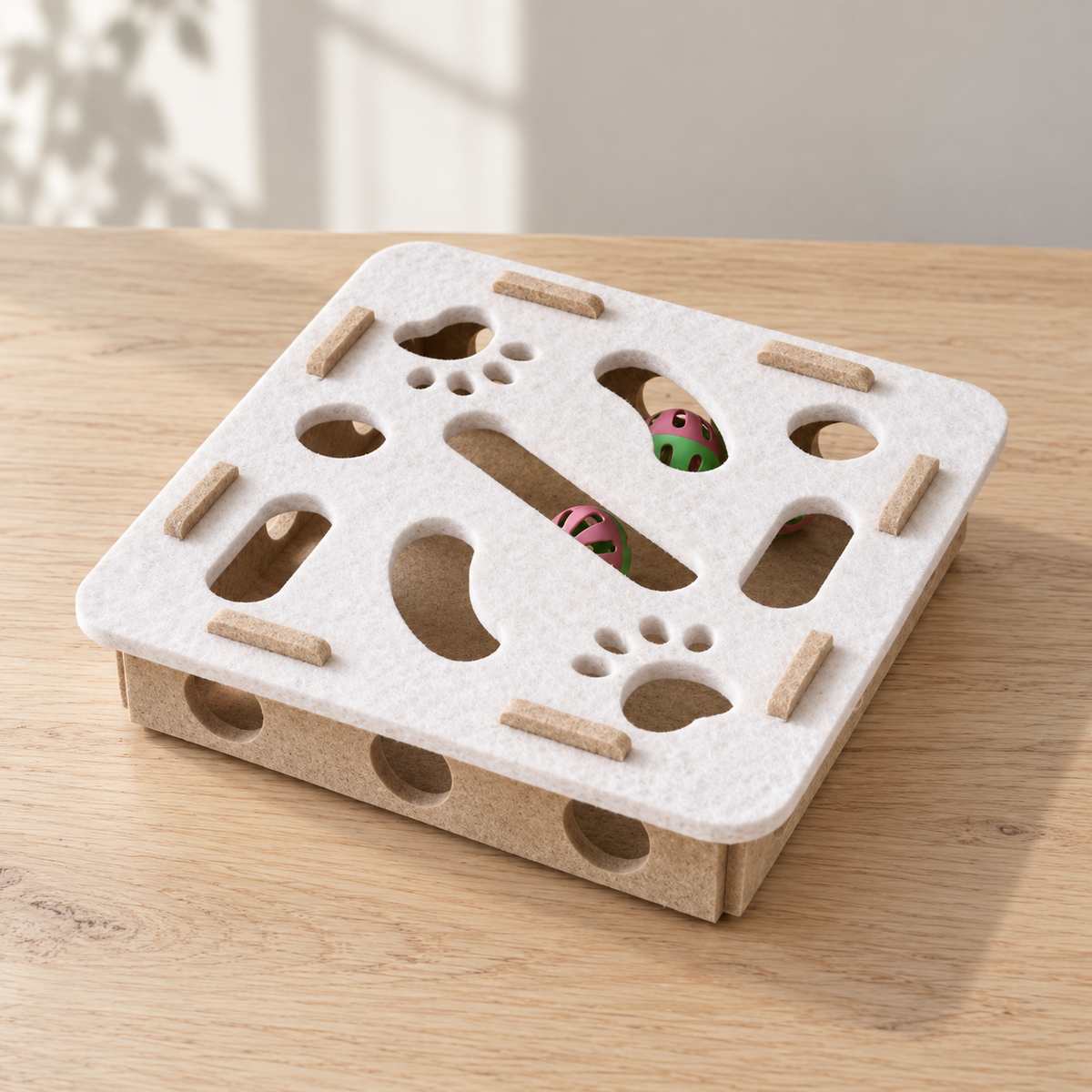 Pawpath Felt Cat Puzzle Maze