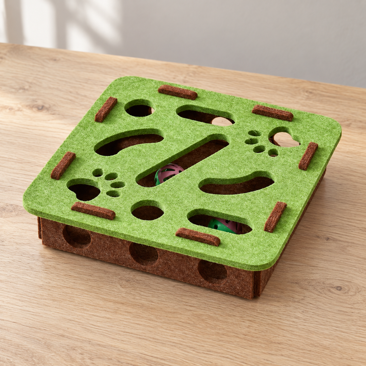 Pawpath Felt Cat Puzzle Maze