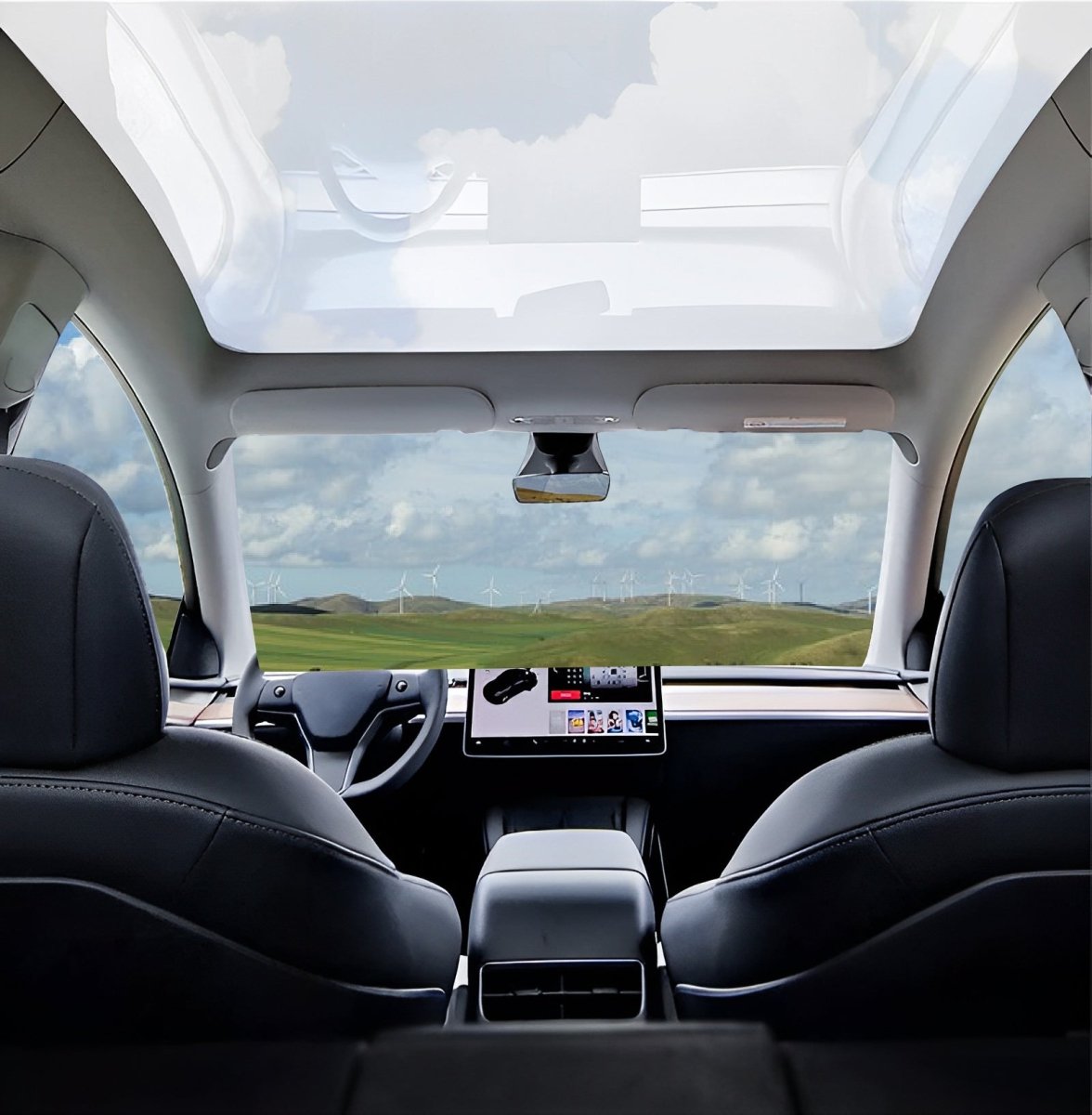 PDLC Switchable Smart Glass Film Sunroof Sunshade for Tesla Model 3 and Model Y