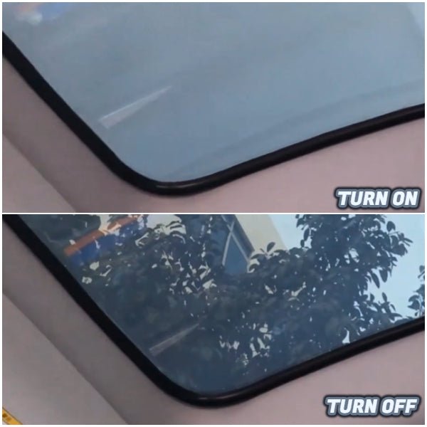 PDLC Switchable Smart Glass Film Sunroof Sunshade for Tesla Model 3 and Model Y