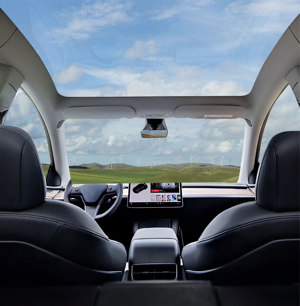 PDLC Switchable Smart Glass Film Sunroof Sunshade for Tesla Model 3 and Model Y