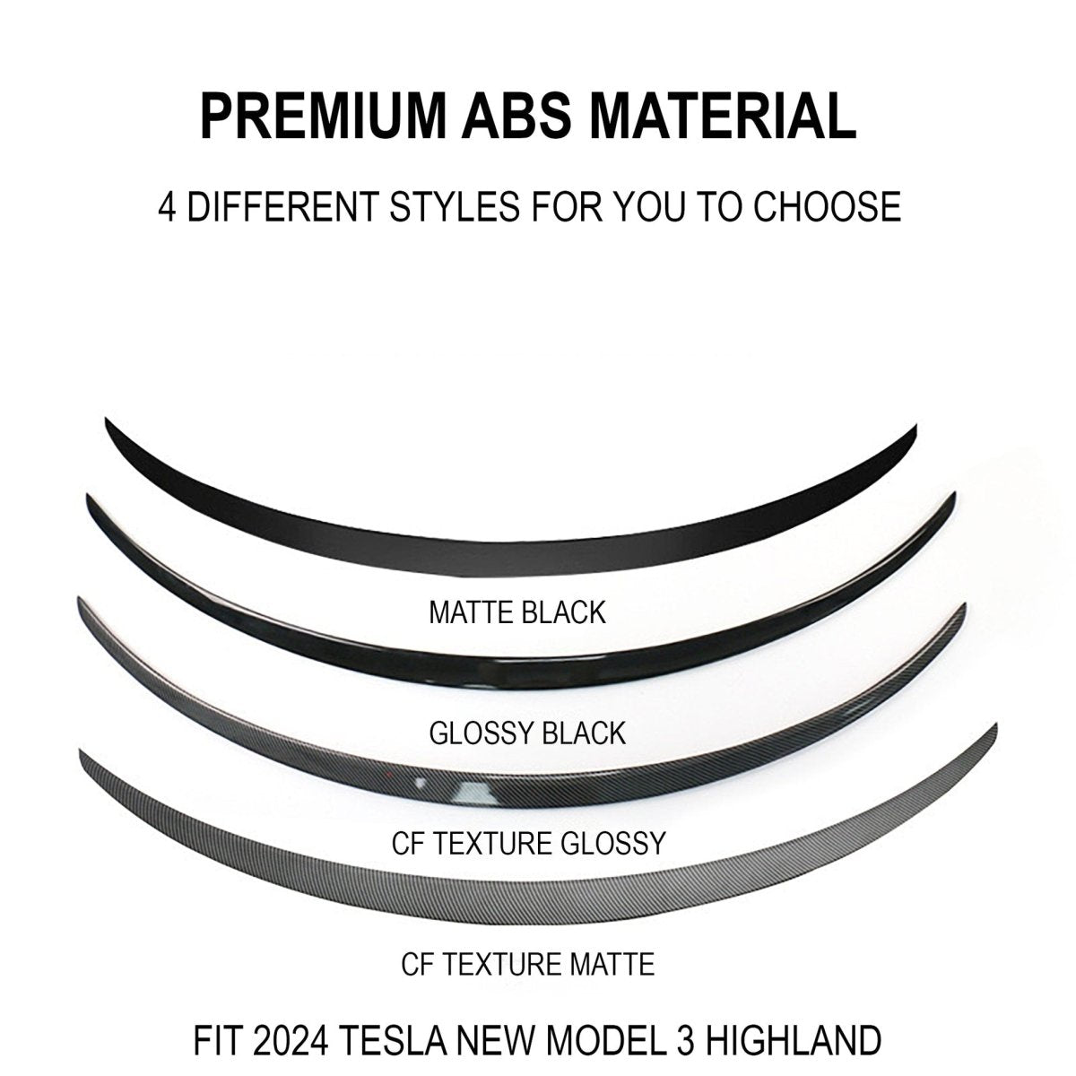 Performance Spoiler For Tesla 2024+ Model 3 Highland