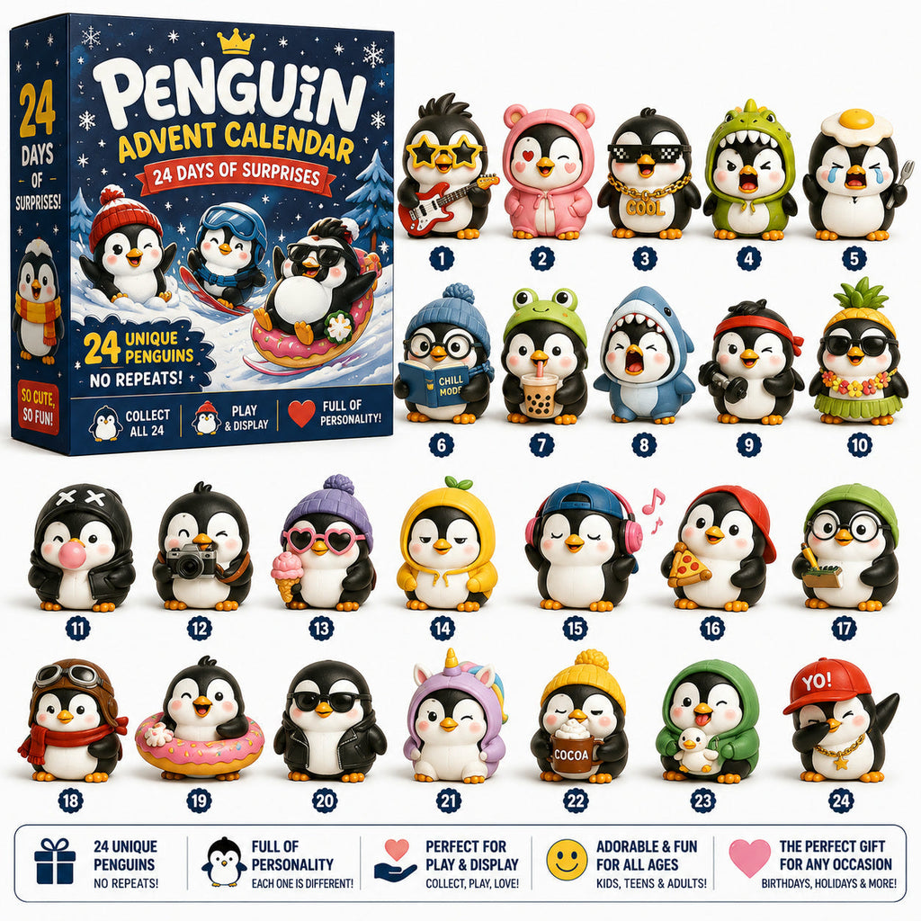 Penguin Advent Calendar 2026 - 24 Unique Penguin Figurines
