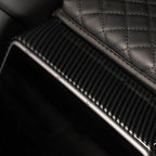 Plaid Rear Air Vent Screen Protector Frame (Carbon Fiber Pattern ABS) for Tesla Model Y Juniper 2025+