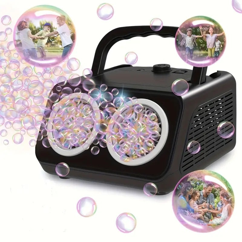 LED Multi-Hole Handheld Bubble Machine for Kids & Adults