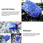 Premium Chenille Car Wash Gloves (2-Pack) | Scratch-Free | Super Absorbent | 3 Colors