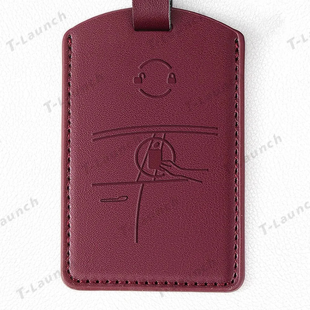 Premium Genuine Leather Key Card Holder for Tesla Model 3/Y (2017+)