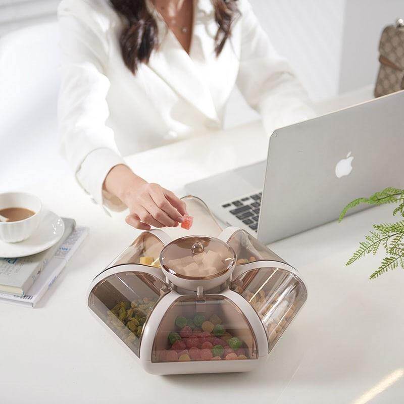 Creative Transparent Lotus Candy Box