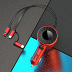 Retractable Car Lighter Fast Charger Cable