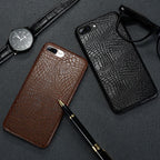 Luxury Crocodile Business Style Leather Iphone Cases