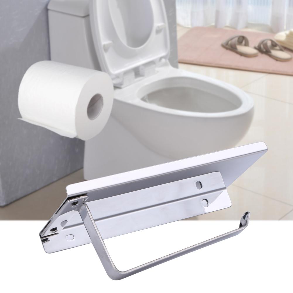 Elegant Toilet Paper Holder with Shelf | PureStyle