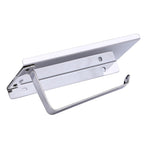 Elegant Toilet Paper Holder with Shelf | PureStyle