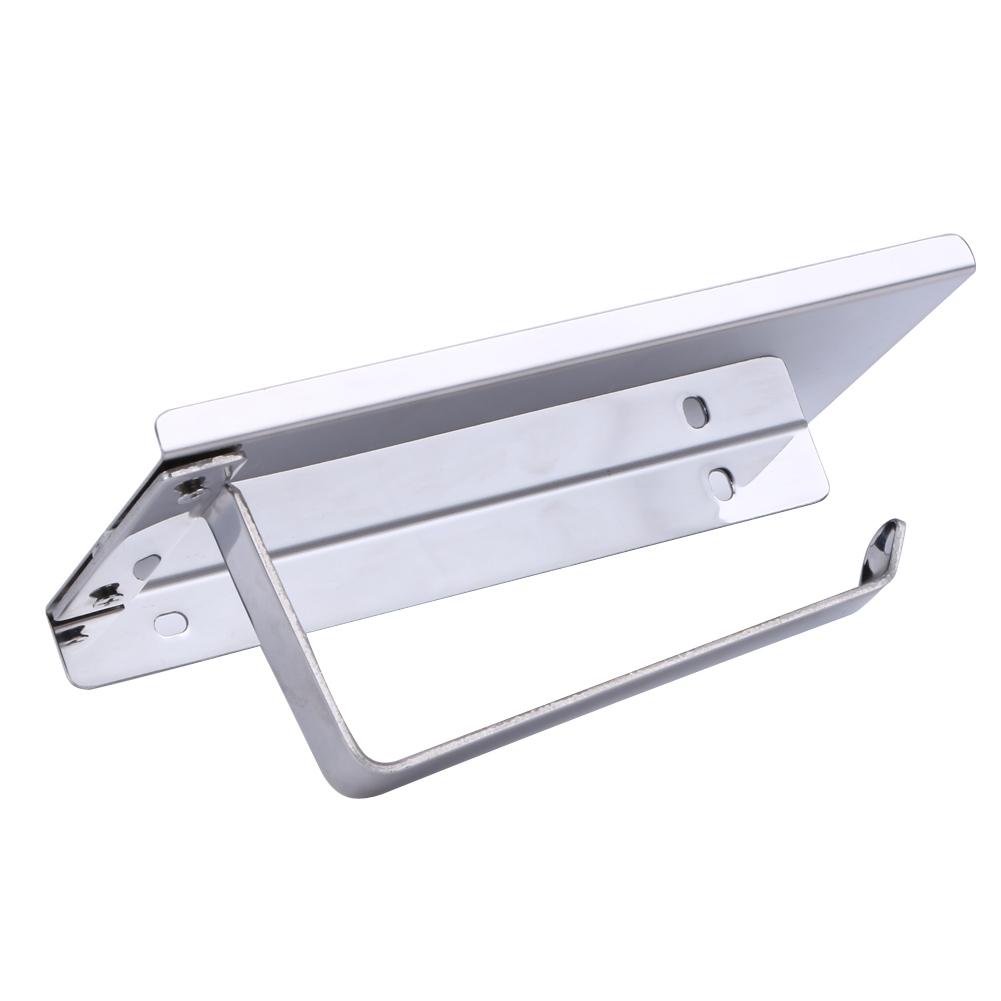 Elegant Toilet Paper Holder with Shelf | PureStyle