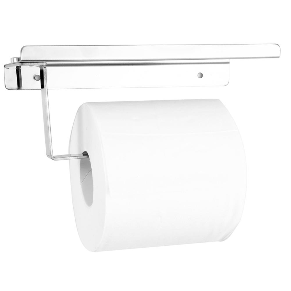 Elegant Toilet Paper Holder with Shelf | PureStyle
