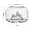 Creative Transparent Snow Mountain Fish Aquariums