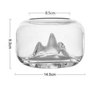 Creative Transparent Snow Mountain Fish Aquariums