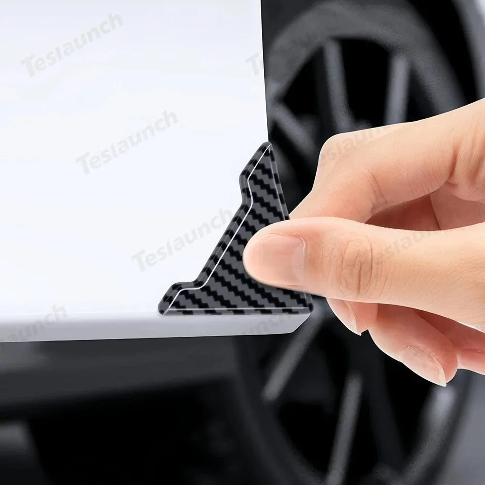 PVC Carbon Pattern Door Corner Guards – Universal Fit for All Cars