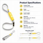 MirokenQuick-Tether Dog Leash for Cafes, Patios & Parks - Keep Your Dog Close Hands-Free