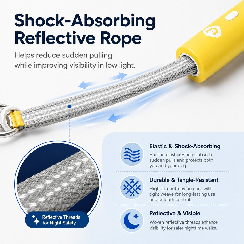 MirokenQuick-Tether Dog Leash for Cafes, Patios & Parks - Keep Your Dog Close Hands-Free