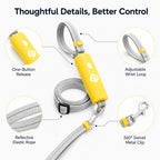 MirokenQuick-Tether Dog Leash for Cafes, Patios & Parks - Keep Your Dog Close Hands-Free