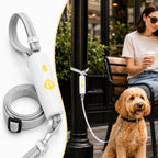 MirokenQuick-Tether Dog Leash for Cafes, Patios & Parks - Keep Your Dog Close Hands-Free