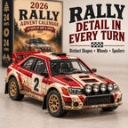 Rally Advent Calendar 2026 - 24 Unique Miniature Rally Cars