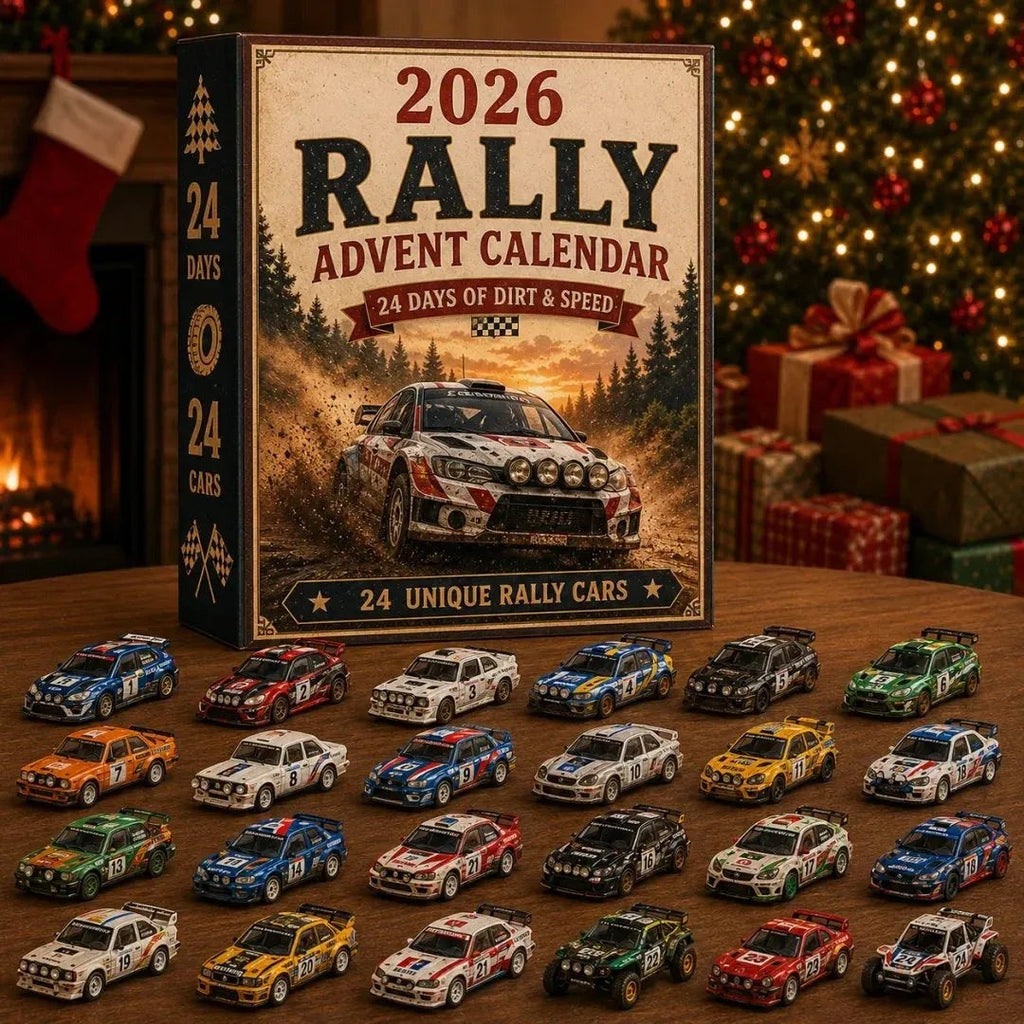 Rally Advent Calendar 2026 - 24 Unique Miniature Rally Cars