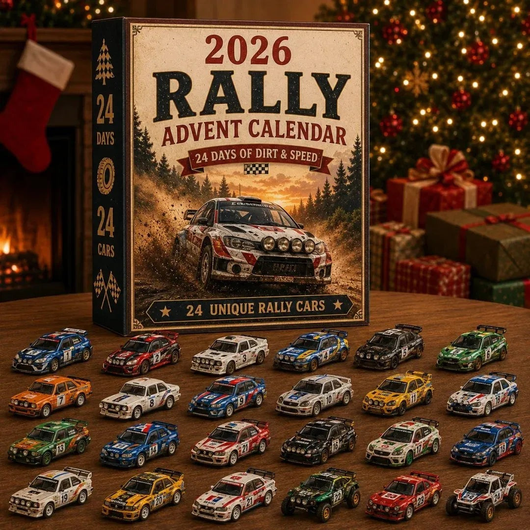 Rally Advent Calendar 2026 - 24 Unique Miniature Rally Cars