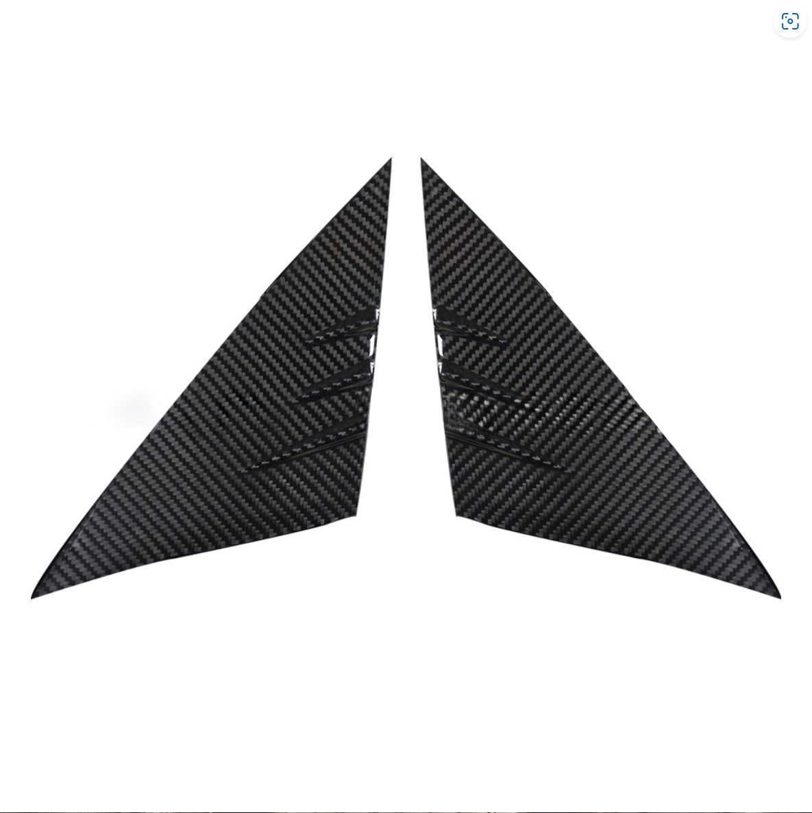 [Real Carbon Fiber] A-pillar Triangle Spoiler Cover For Tesla 2024+ Model 3 Highland (2 Pcs)