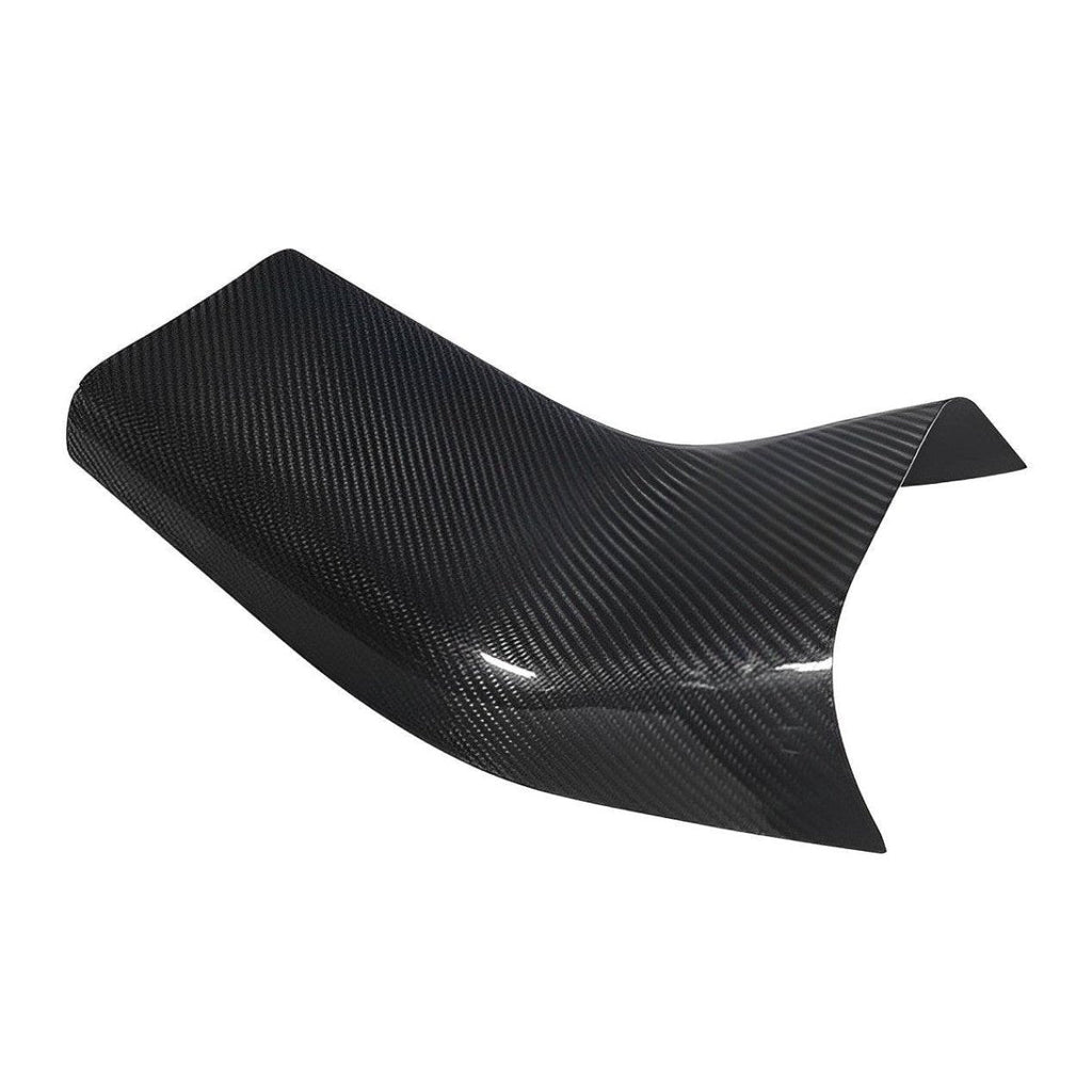 [Real Carbon Fiber] Backseat Center Console Base Cap, Anti-kick Protection Panel