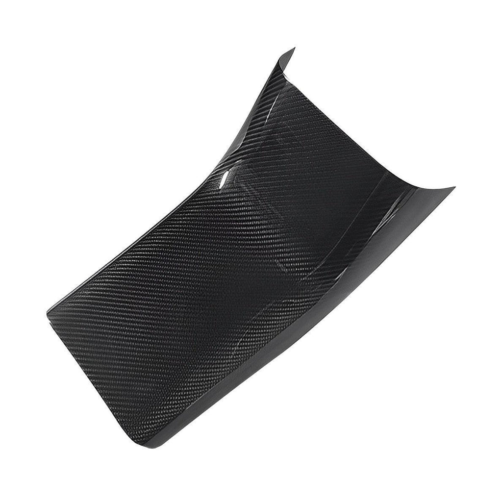 [Real Carbon Fiber] Backseat Center Console Base Cap, Anti-kick Protection Panel
