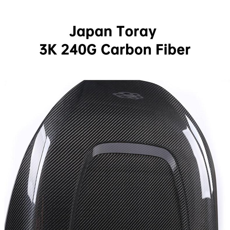 [Real Carbon Fiber] Backseat Cover, Rear Seat Back Overlay for Tesla Model 3/Y (1 Pair) (2017-2023)