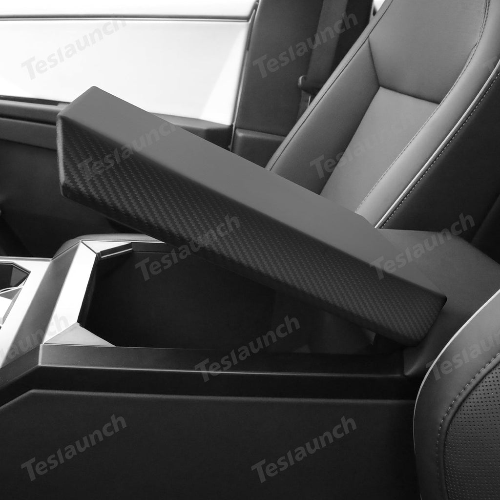 [Real Carbon Fiber] Center Console Armrest Cover for Cybertruck