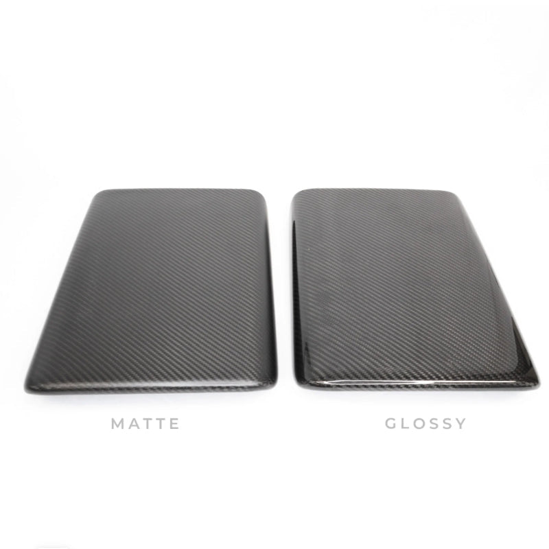 [Real Carbon Fiber] Center Console Armrest Overlay for Model X/S 2021+