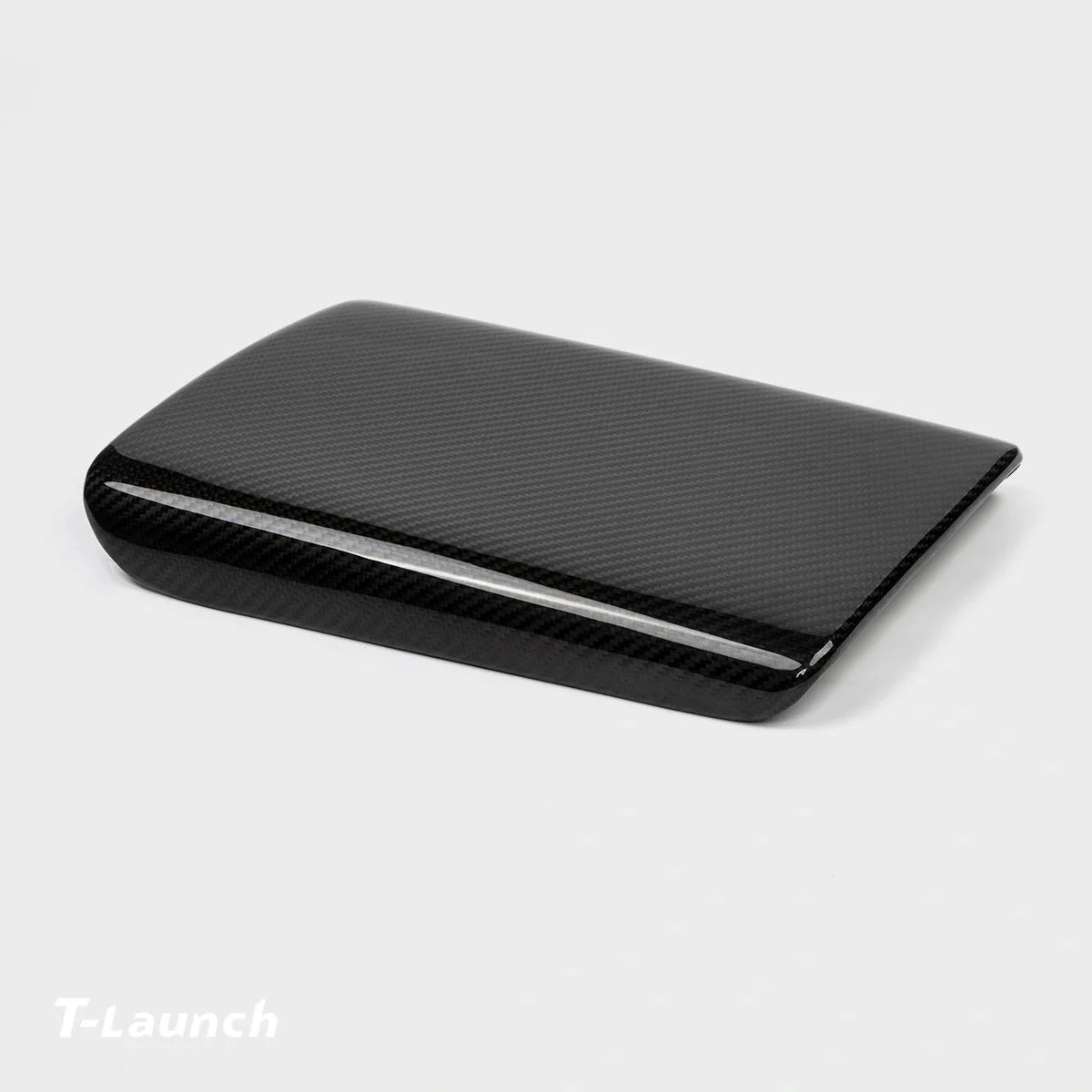 [Real Carbon Fiber] Center Console Armrest Overlay for Model X/S 2021+