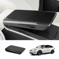[Real Carbon Fiber] Center Console Armrest Overlay for Model X/S 2021+