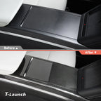 [Real Carbon Fiber] Center Console Cover For Model X 2021+
