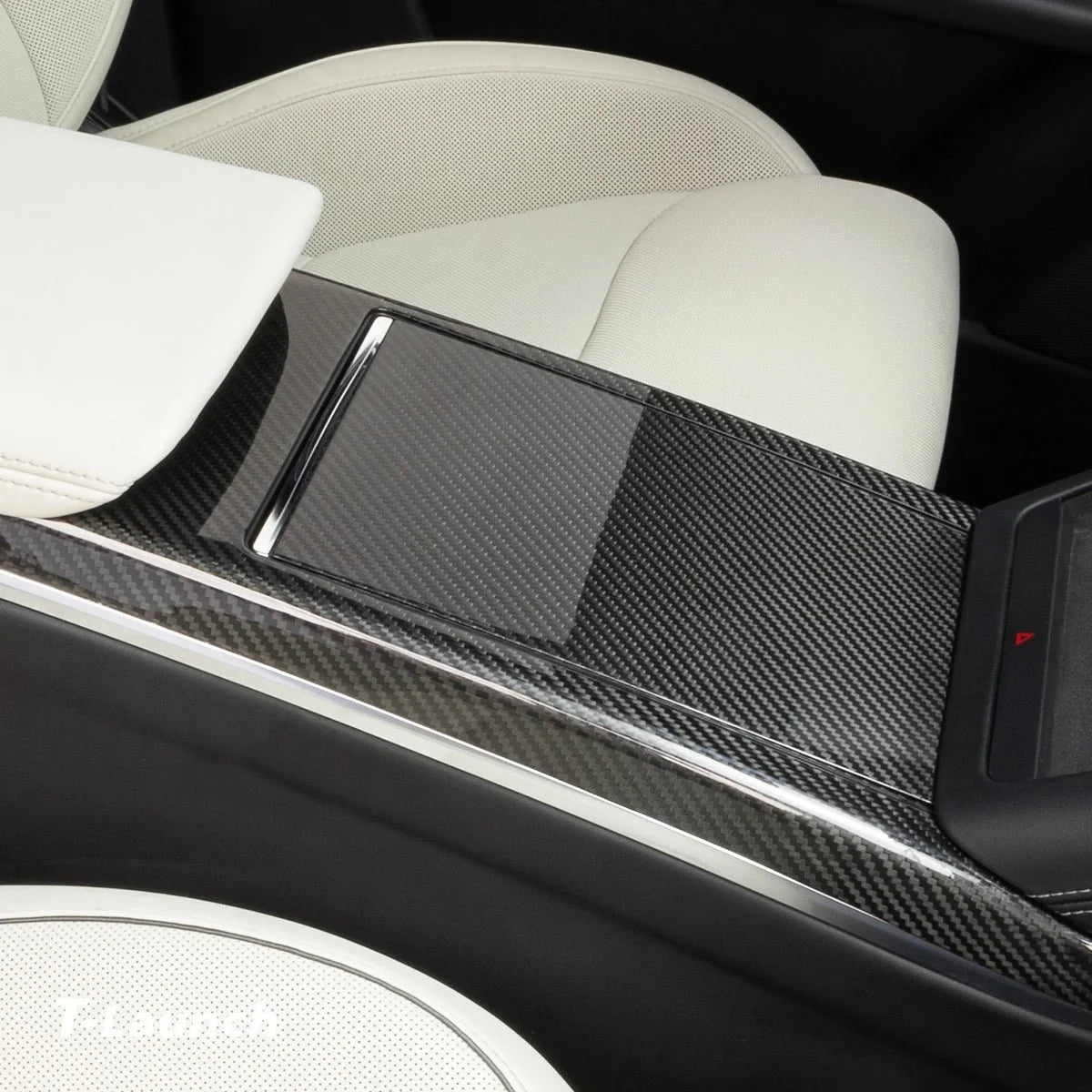 [Real Carbon Fiber] Center Console Cover For Model X 2021+