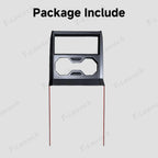 [Real Carbon Fiber] Center Console Cup Holder Panel Trim Cover for Cybertruck