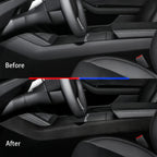 [Real Carbon Fiber] Center Console Side Interior Trim Panel For Tesla 2024+ Model 3 Highland