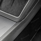[Real Carbon Fiber] Center Console Side Interior Trim Panel for Tesla Model Y Juniper 2025+