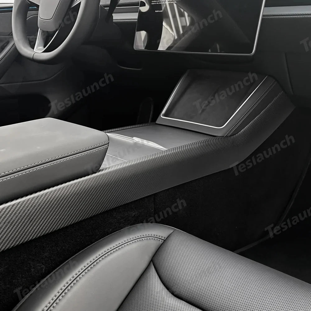 [Real Carbon Fiber] Center Console Side Interior Trim Panel for Tesla Model Y Juniper 2025+