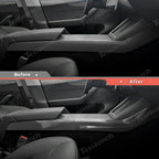 [Real Carbon Fiber] Center Console Side Interior Trim Panel for Tesla Model Y Juniper 2025+