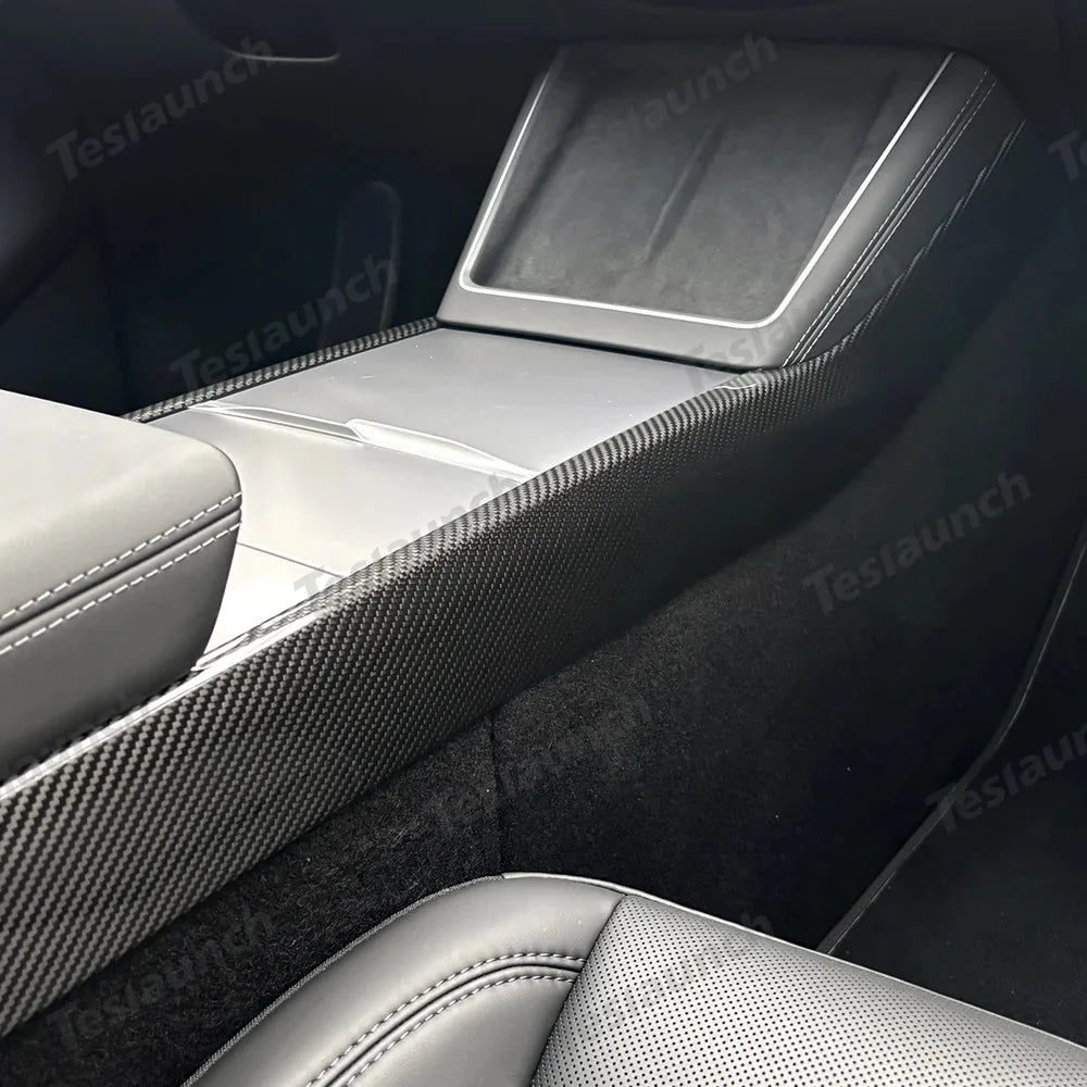 [Real Carbon Fiber] Center Console Side Interior Trim Panel for Tesla Model Y Juniper 2025+