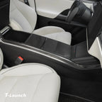 [Real Carbon Fiber] Center Console Side Trim Cover For Model X 2021+