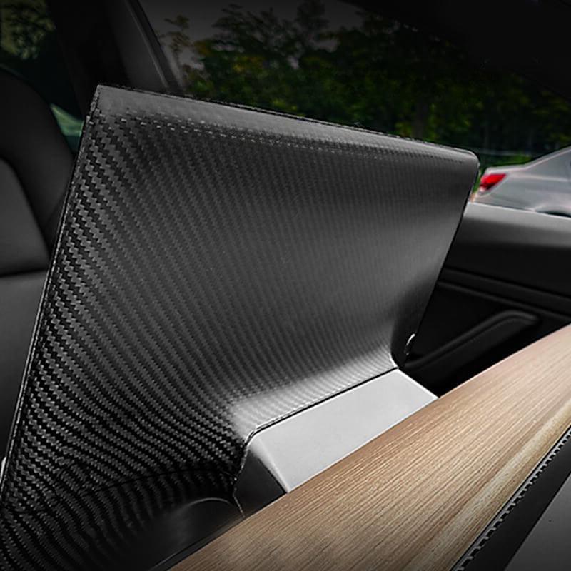 [Real Carbon Fiber] Center Screen Rear Cover for Tesla Model 3/Y (2017-2023)