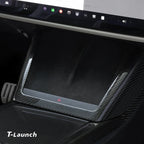 [Real Carbon Fiber] Central Control Charging Frame Cover For Model X 2021+