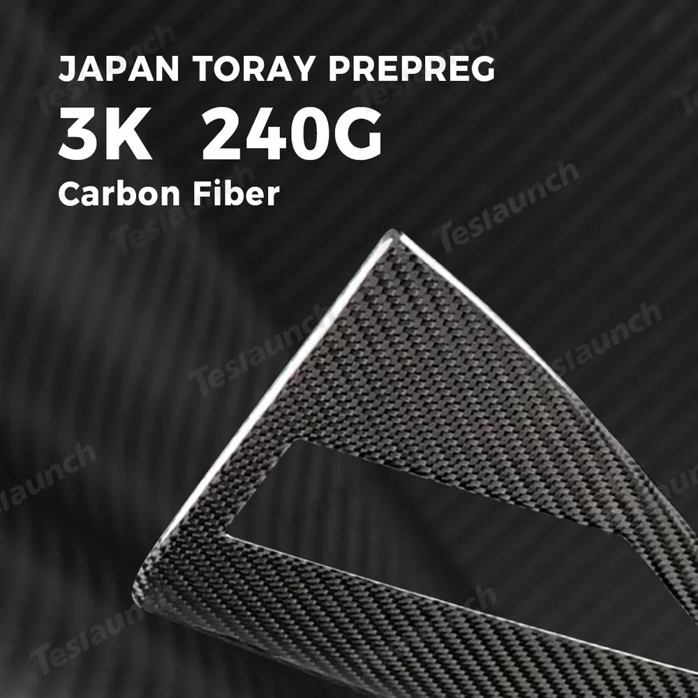 [Real Carbon Fiber] Charging Port Cover for Tesla Model Y Juniper 2025+
